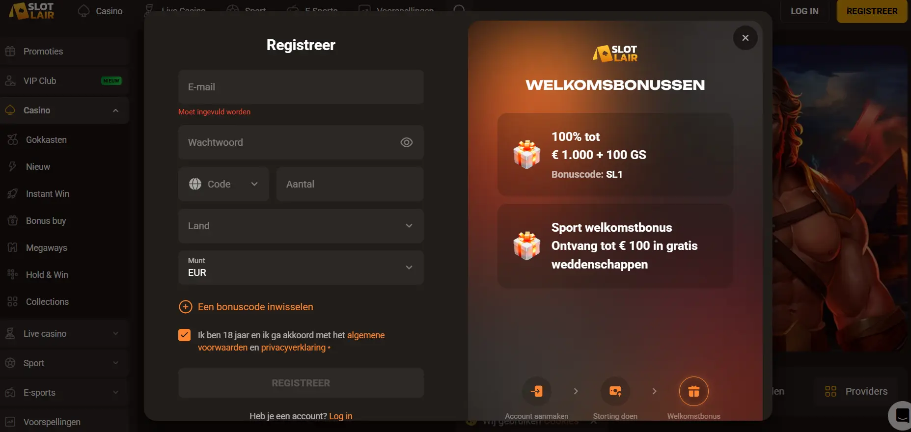 Slotlair Casino – Top online casino voor Nederlandse spelers image 2