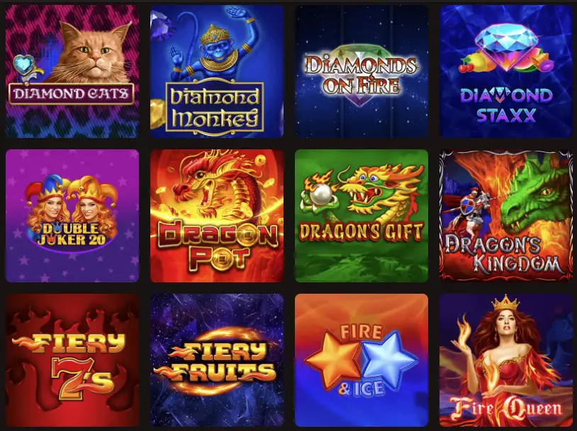 Top gokkastencatalogus bij Slotlair Casino